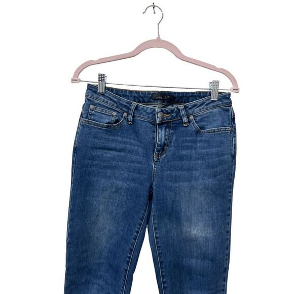 Prana Organic Cotton Button & Zip Fly Five Pocket Denim Jeans Blue Size 4/27 - Picture 5 of 11